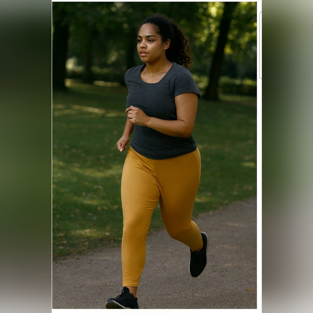 Zenana Outfitters Golden Ankle Leggings Mustard Yellow
